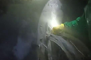 贺州消防水池堵漏现场